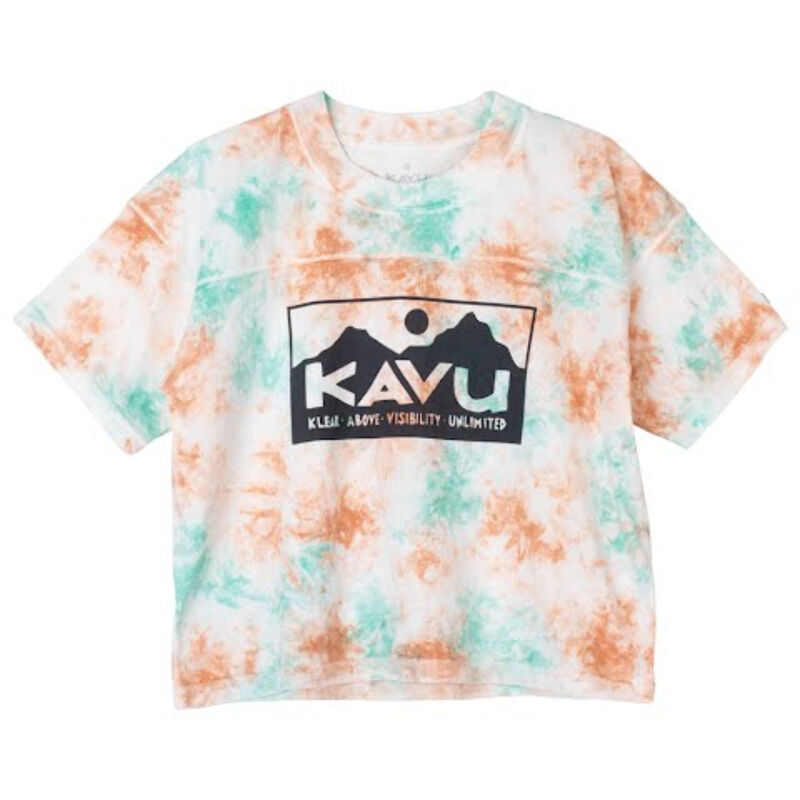 Kavu Malin Short Sleeve Cropped Top Womens image number 0